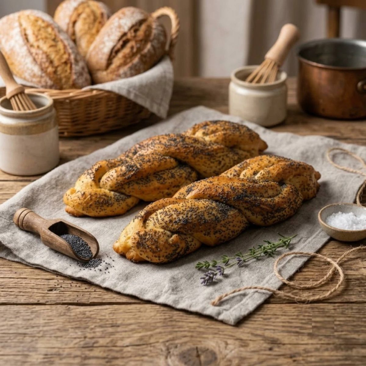 Булочка с маком